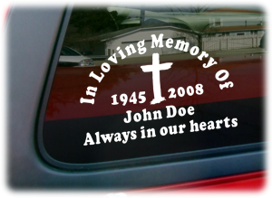 In Memory Decals